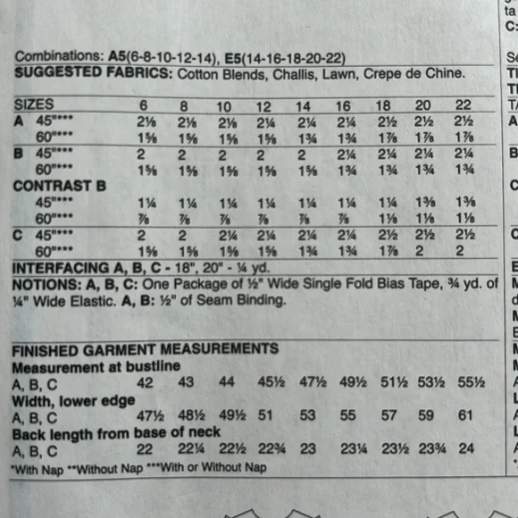McCall Sewing Pattern - Top M8026 - Picture 3 of 8